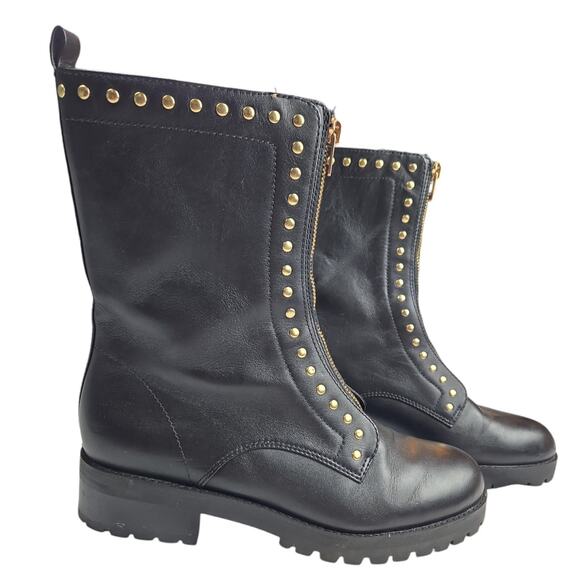 Coach | Black Lara Bootie w/Gold Accents| Size 9 - Picture 1 of 10